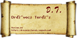 Drávecz Teréz névjegykártya